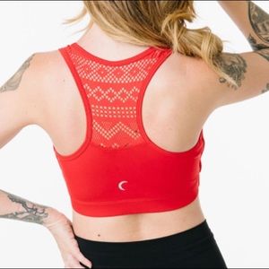 Red Zyia Sports Bra